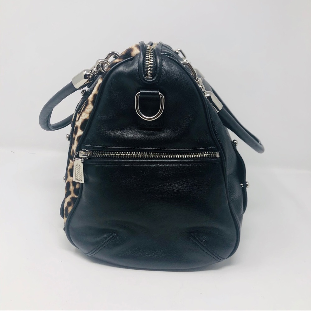 REBECCA MINKOFF SNOW LEOPARD CUPID SATCHEL - Picture 4 of 8